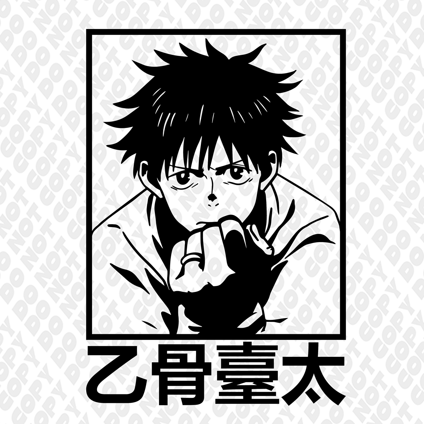 Yuta Confident Poster Outline