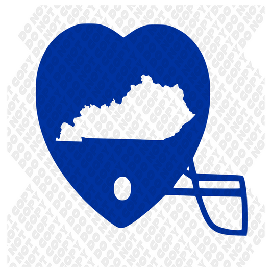 Kentucky UK Wildcats Football Helmet DTF Transfer