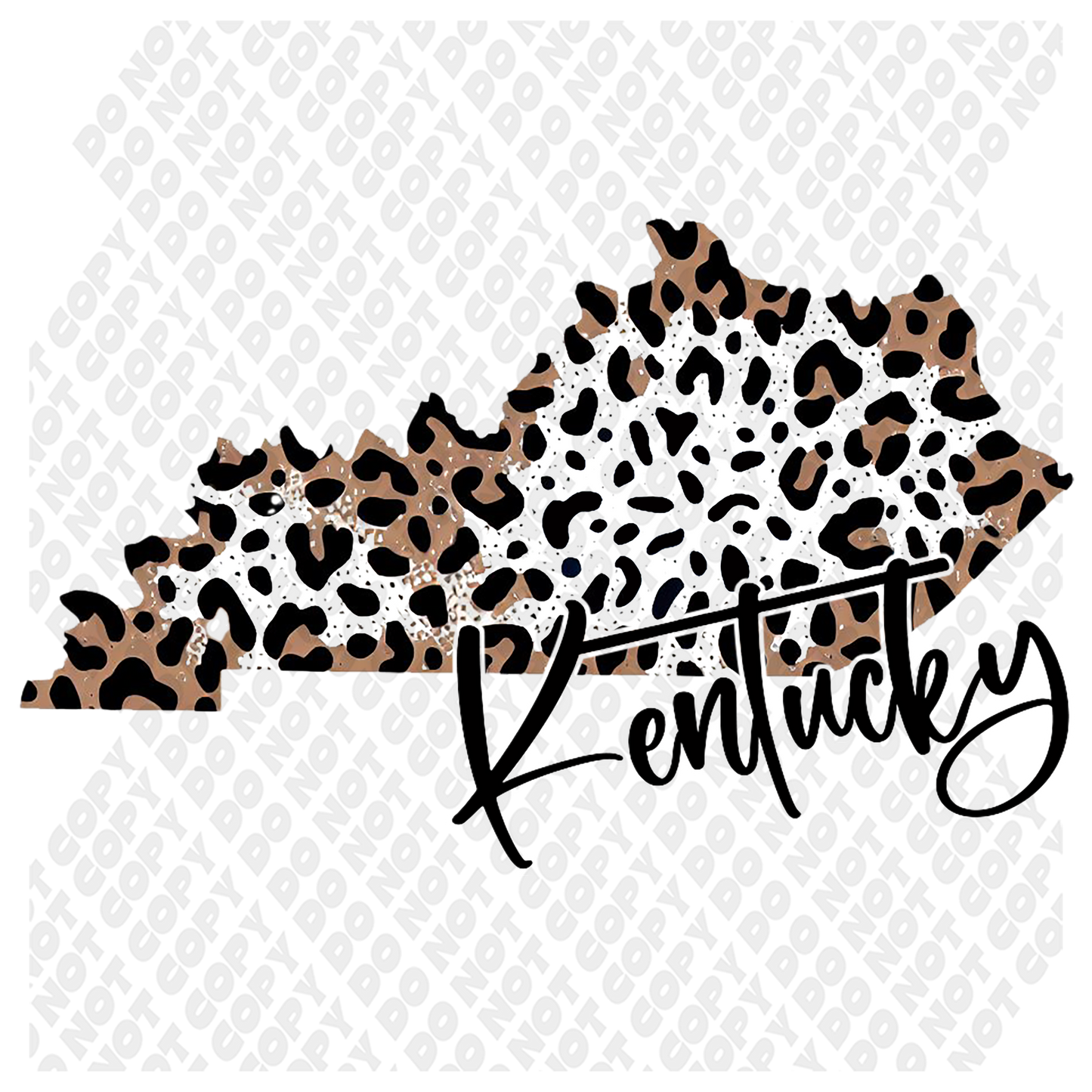 Leopard Kentucky DTF Transfer