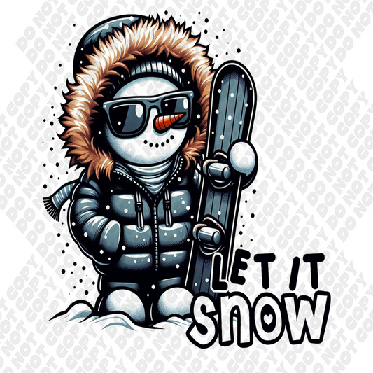 Let It Snow DTF Transfer