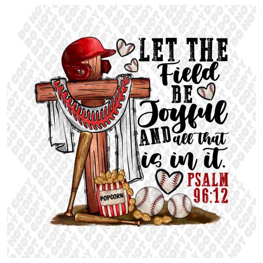 Let The Field Be Joyful Baseball Transfer