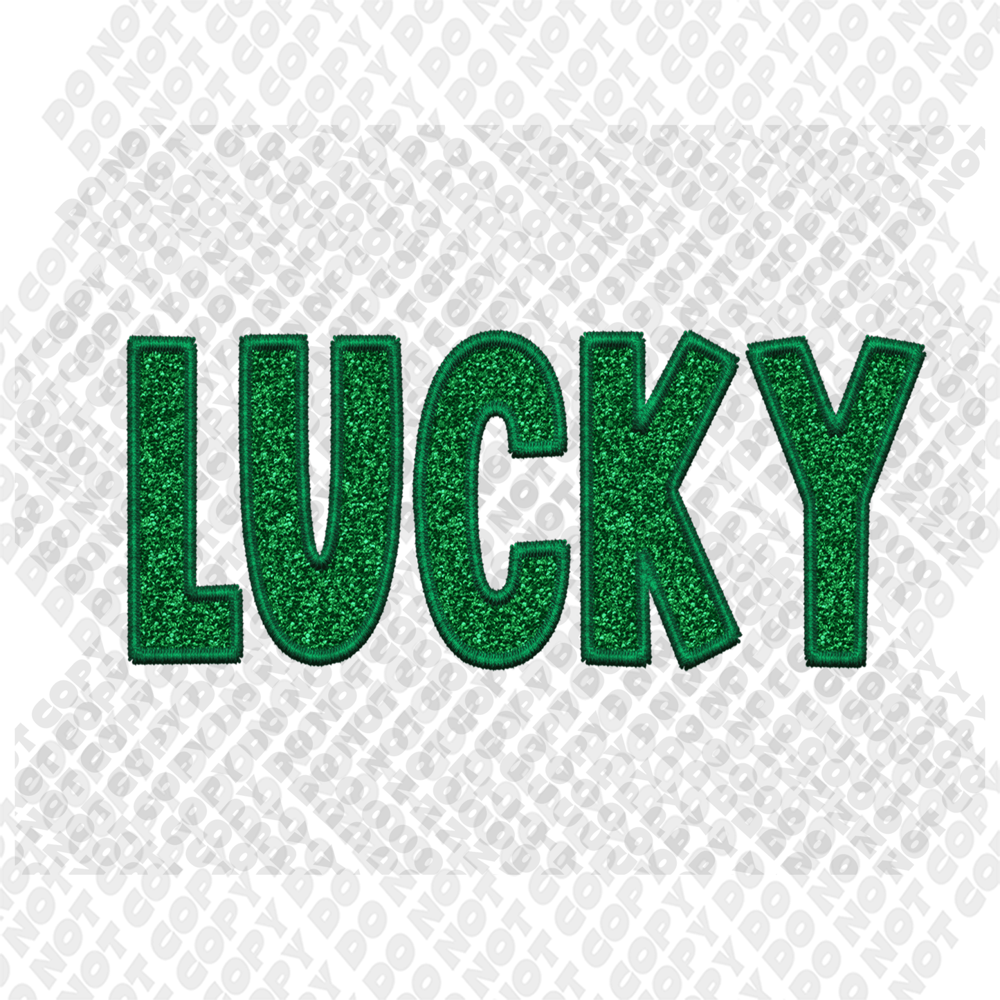 Lucky Glitter Transfer
