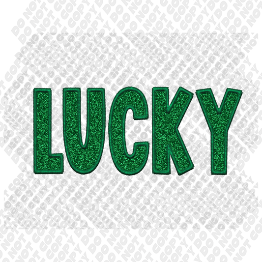 Lucky Glitter Transfer
