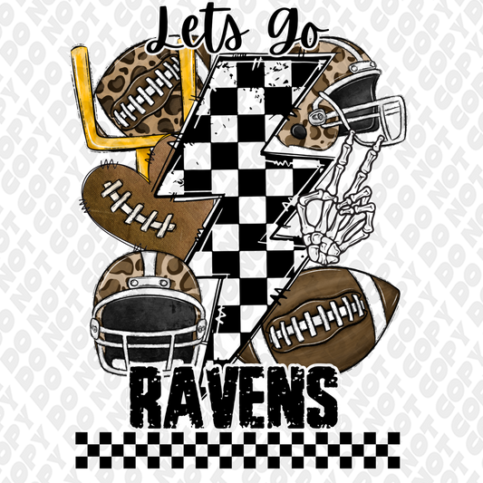 Let's Go Ravens DTF Transfer