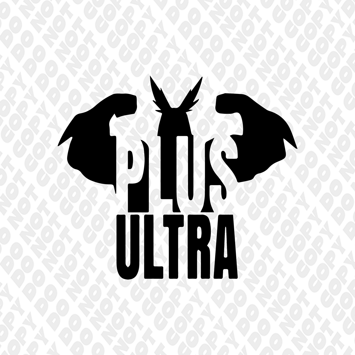 Plus Ultra All Might Flex Outline