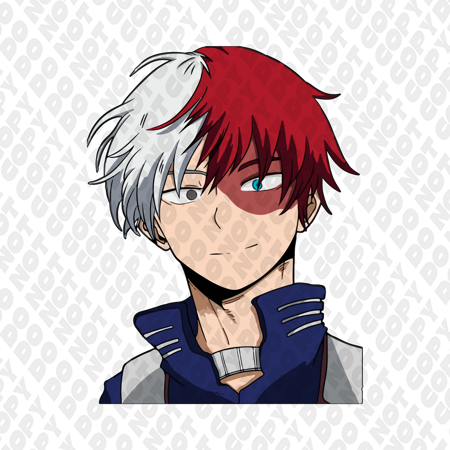 Todoroki Happy Head Shot Full Color