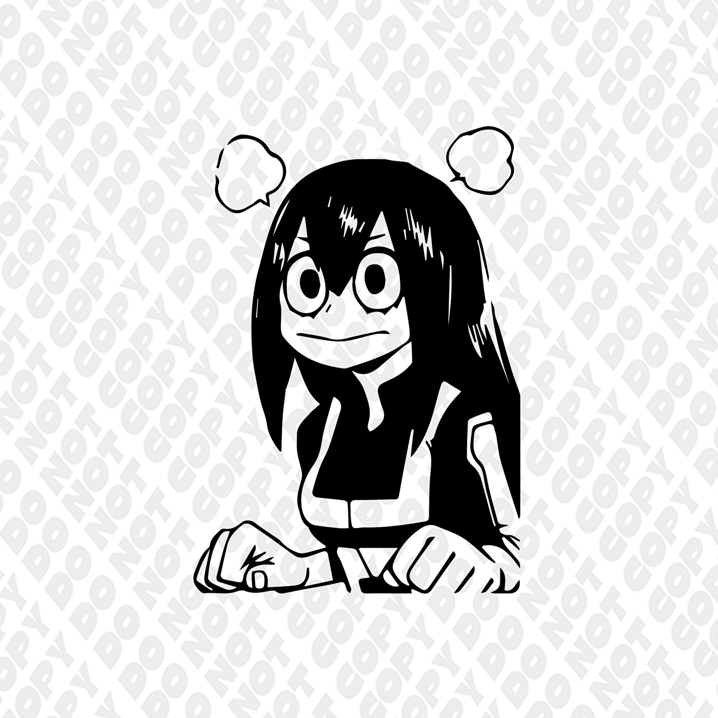 Tsuyu Head Shot Outline
