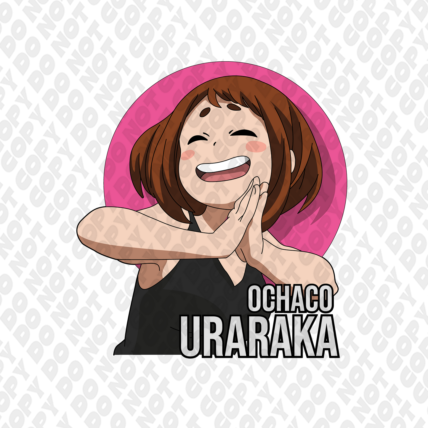 Uraraka Happy Full Color Circle