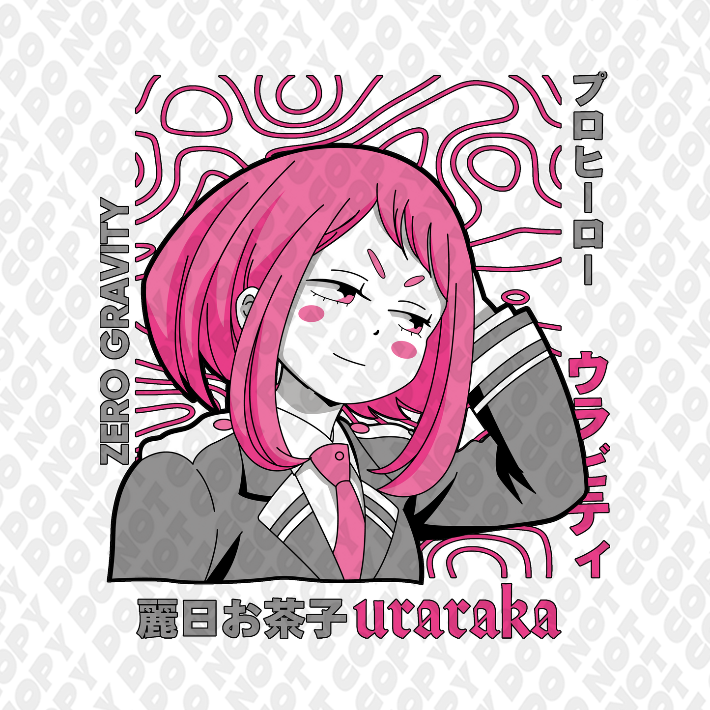 Uraraka Blushing Pink Wave