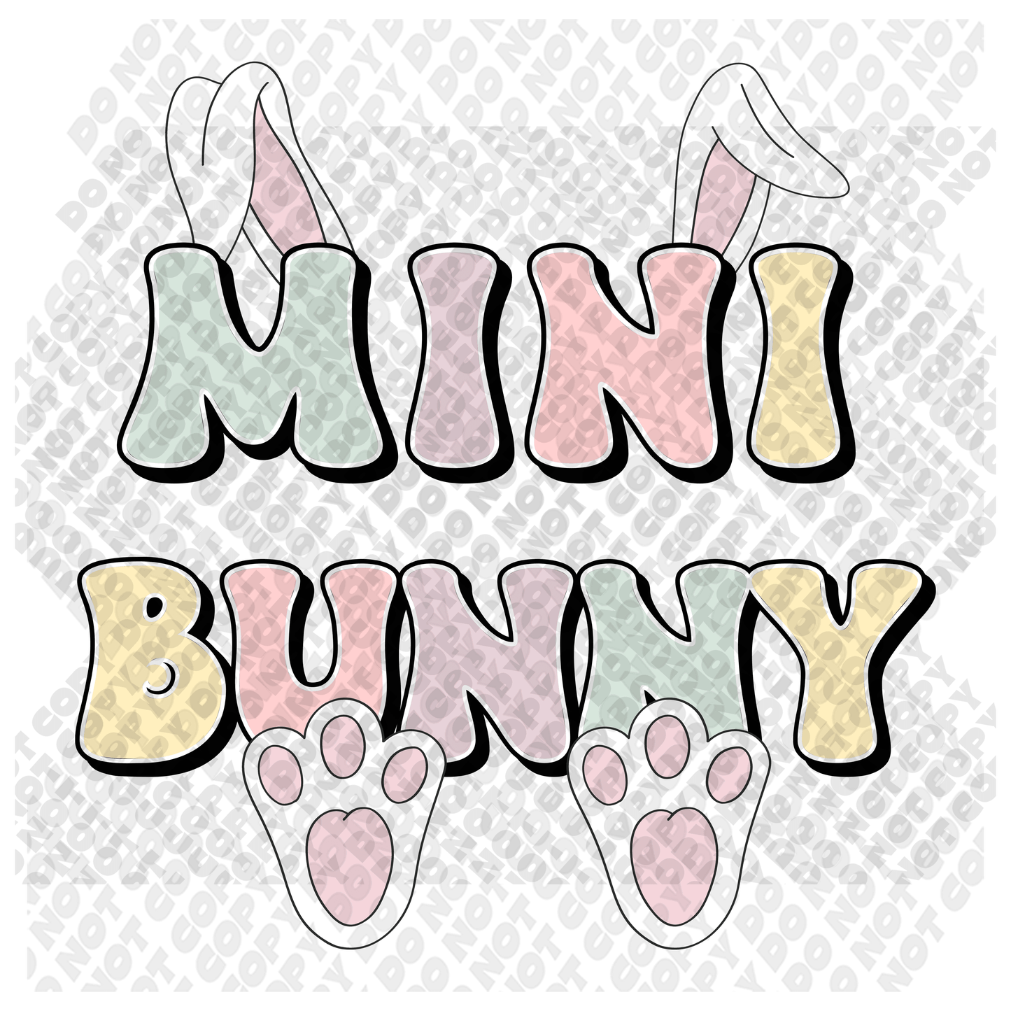Mini Bunny DTF Transfer
