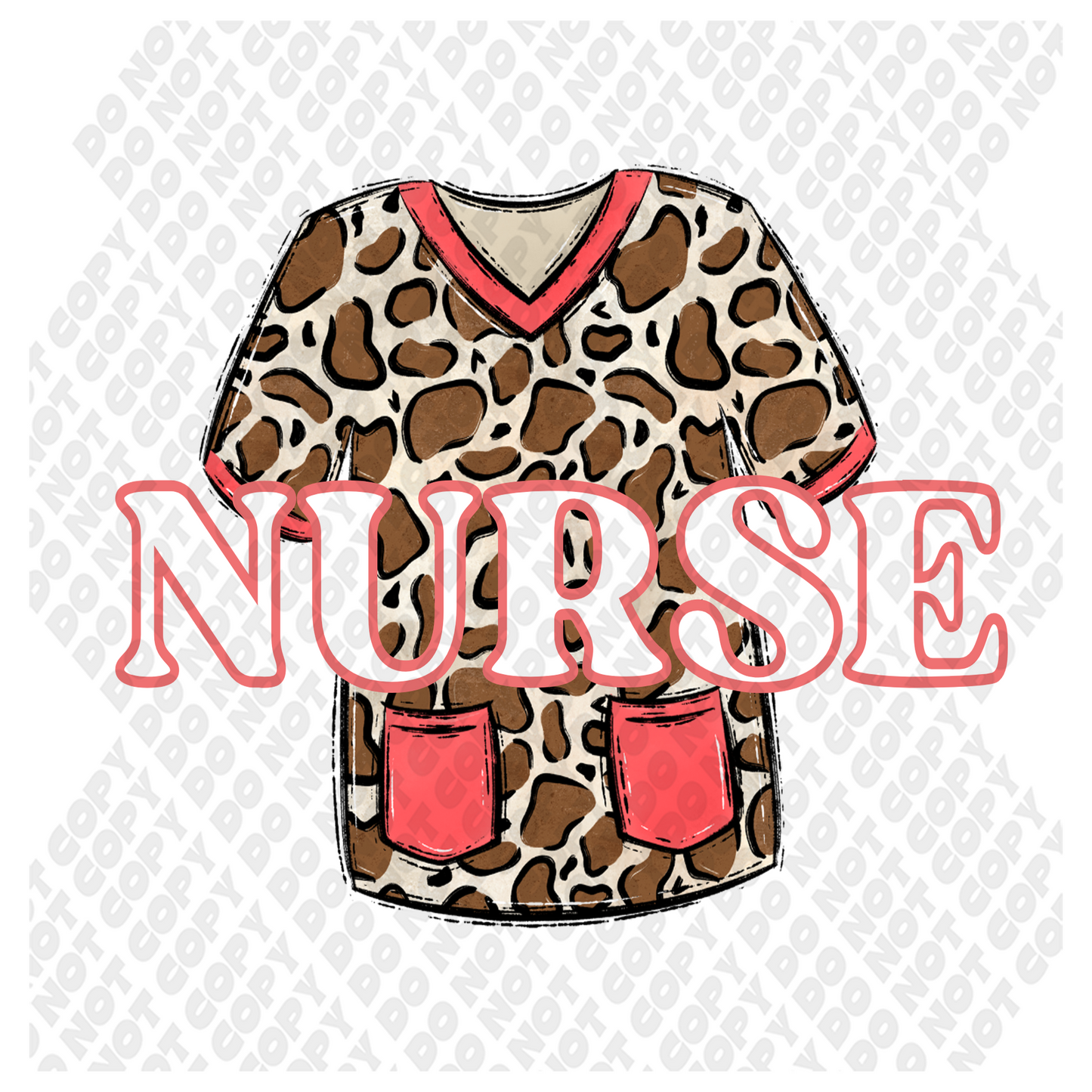 Nurse LIfe Scrub for Pocket DTF Transfer (pairs with Nurse Life Scrub)