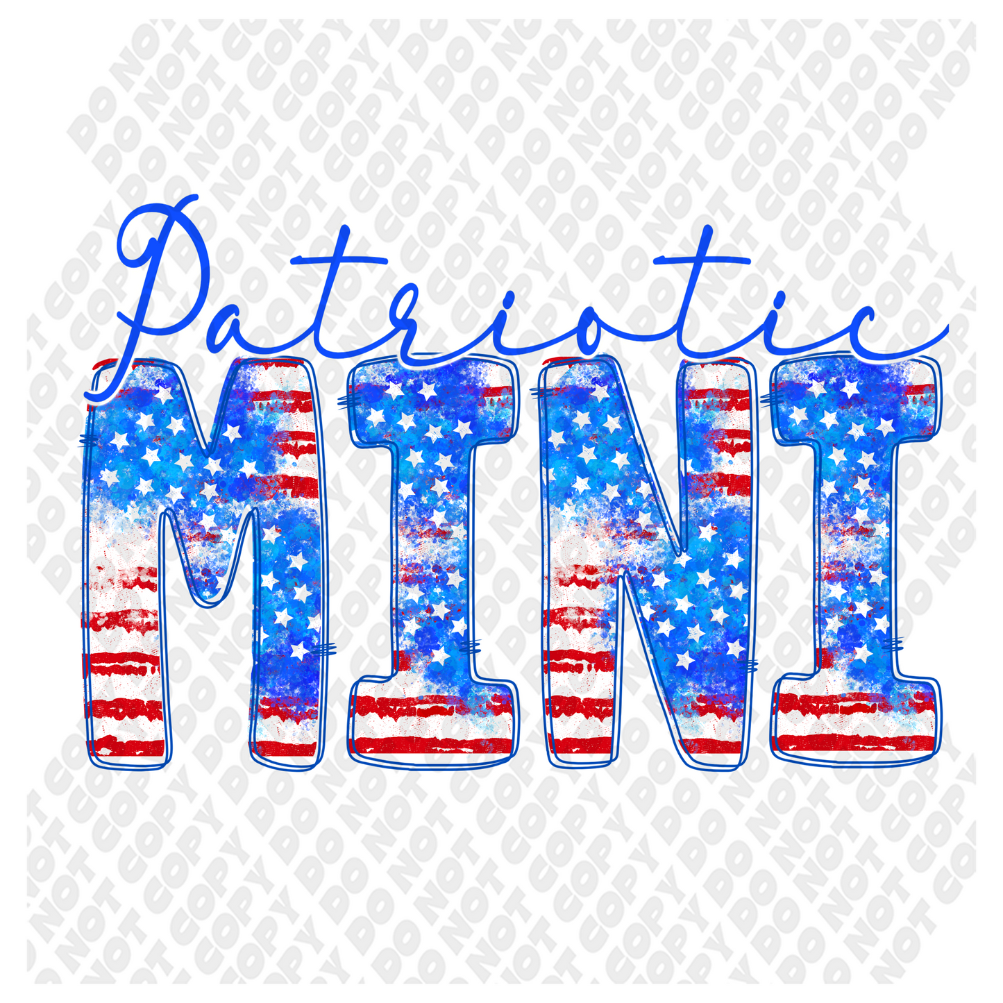 Patriotic Mini DTF Transfer