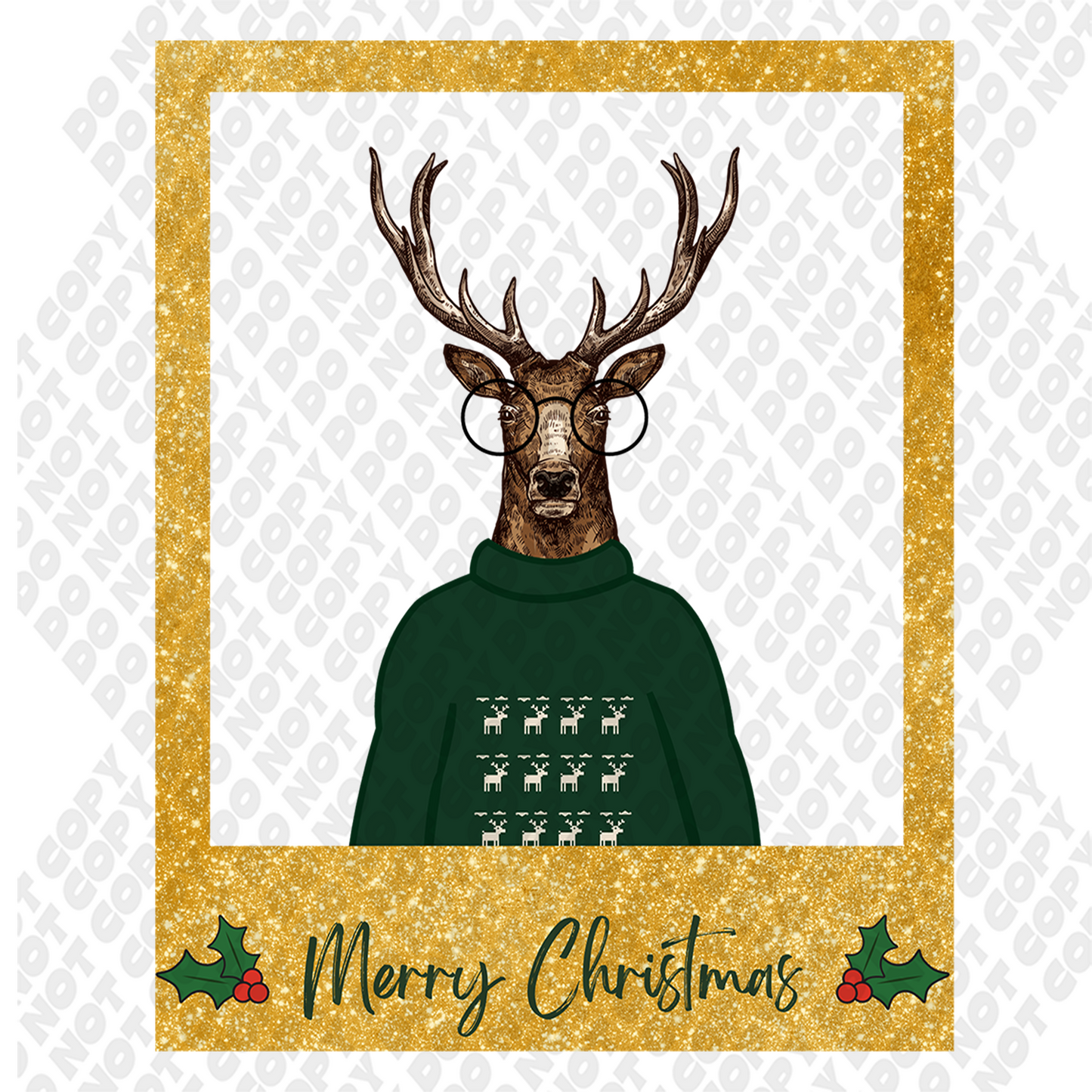 Photo Deer DTF Transfer