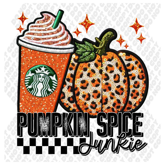 Pumpkin Spice Junkie DTF Transfer