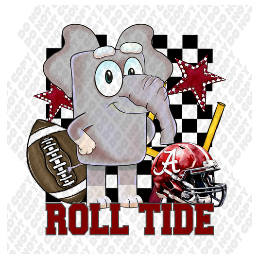 Roll Tide Bluey DTF Transfer