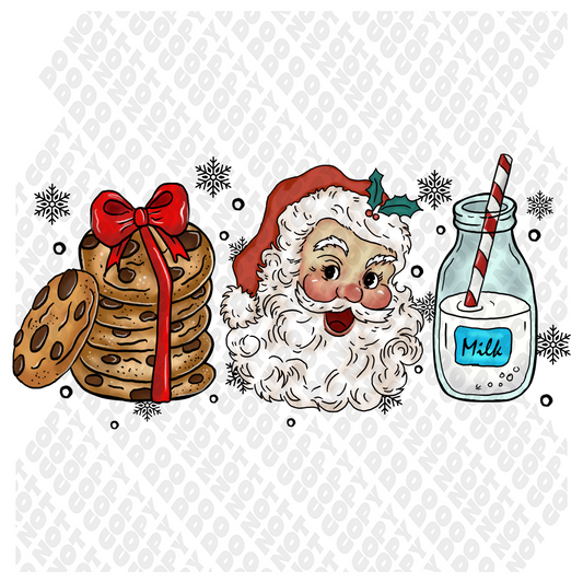 Milk And Cookies DTF Transfer