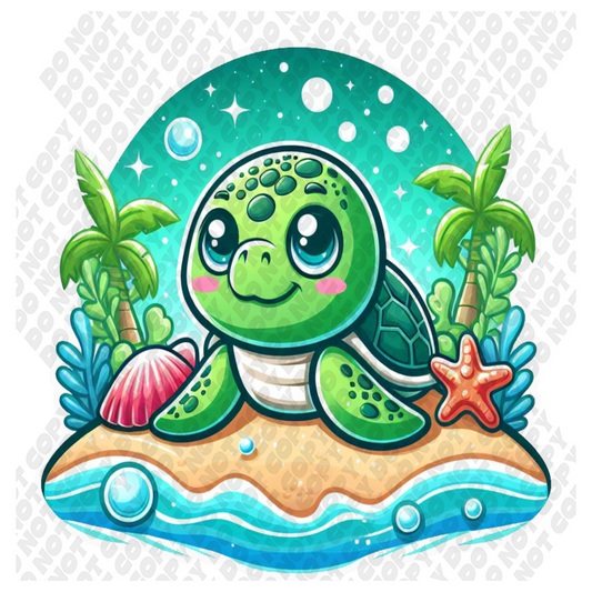 Sea Turtle DTF Transfer
