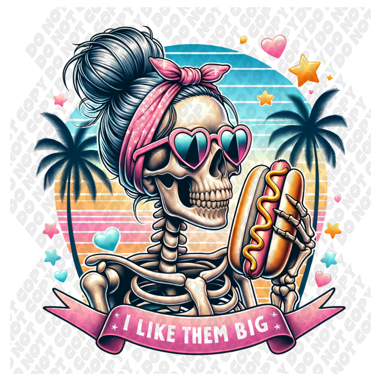 I Like Them Big DTF Transfer