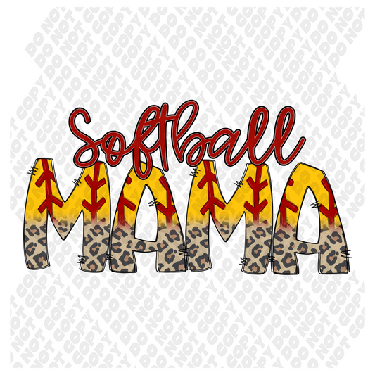 Softball Mama DTF Transfer