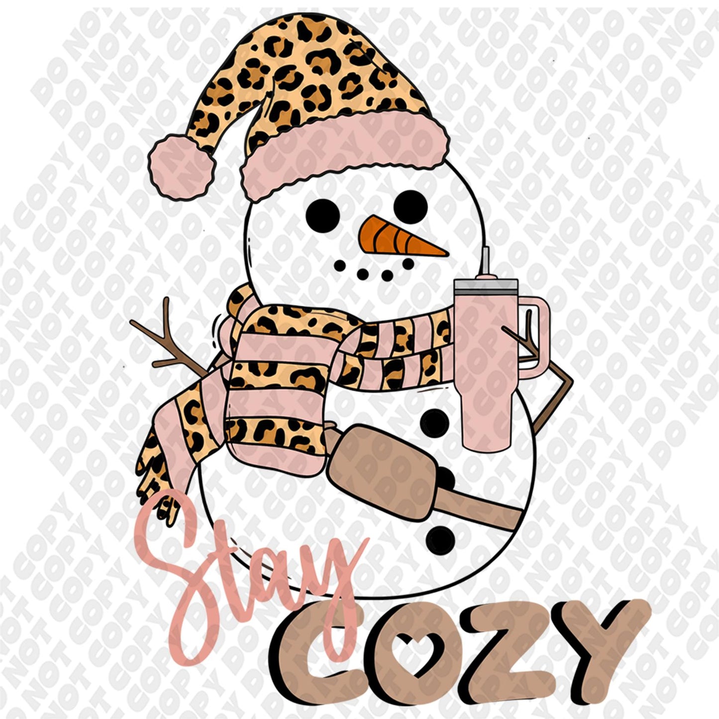 Stay Cozy Snowman DTF Transfer