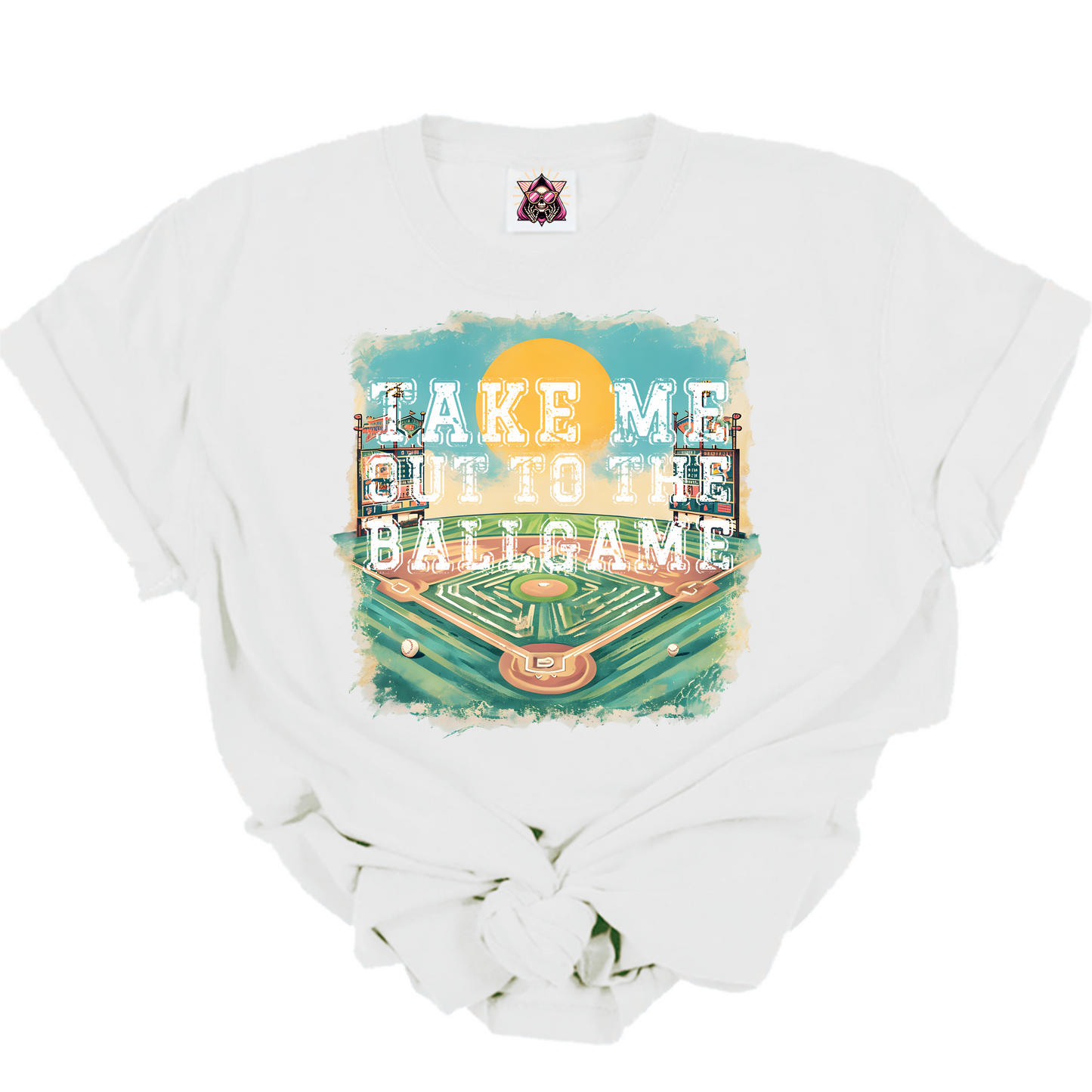 Take Me To The Ball Game Baseball Field DTF Transfer