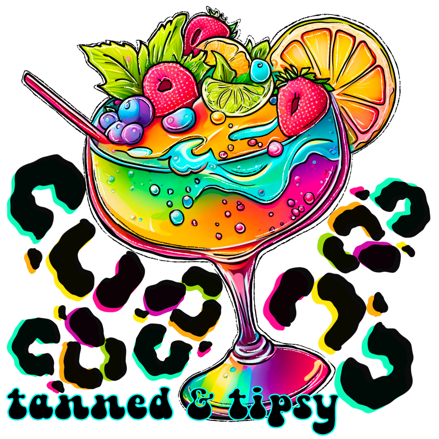 Tanned and Tipsy DTF Transfer
