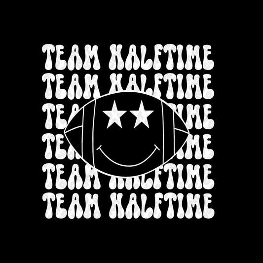 Team Halftime Football White DTF Transfer