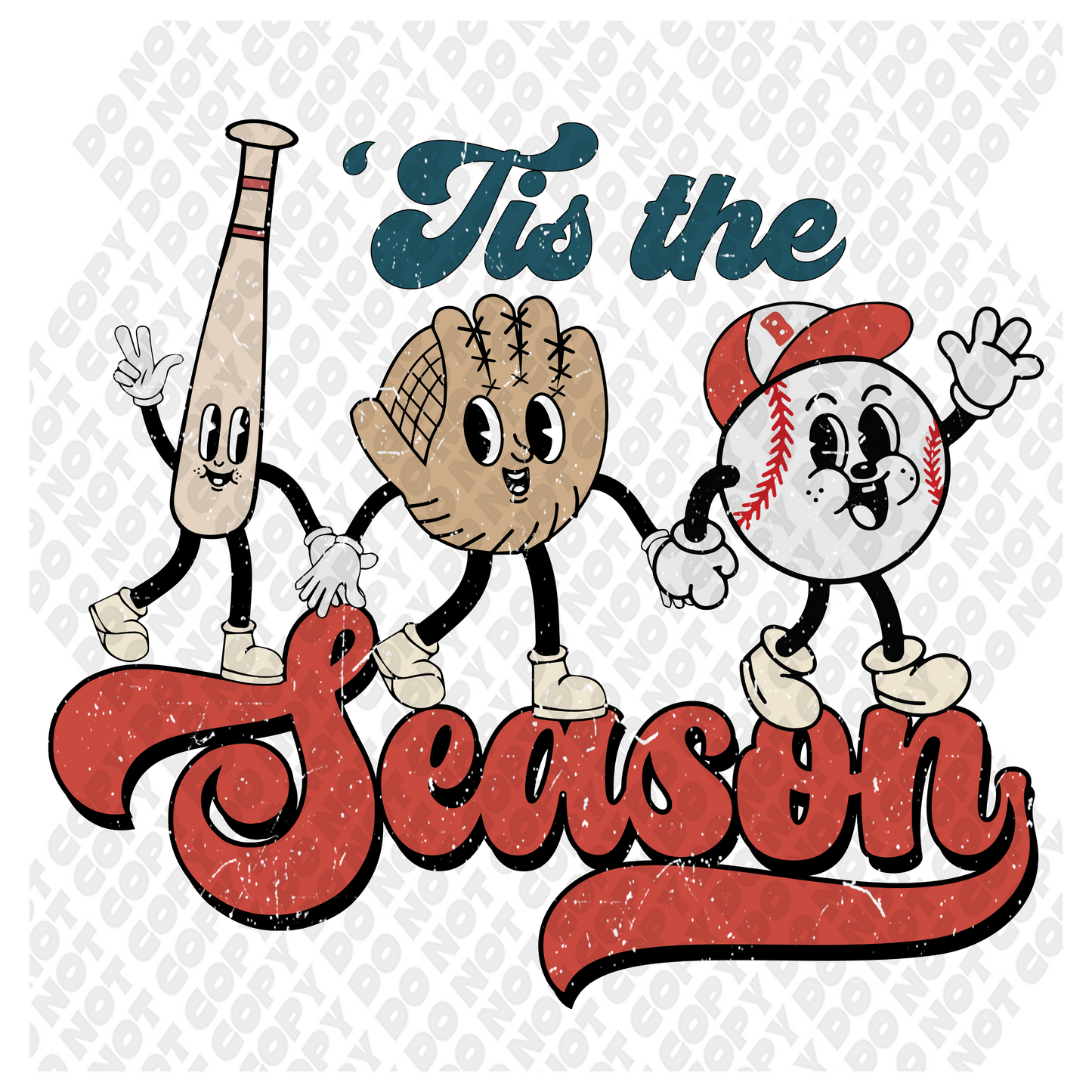Tis The Season Baseball DTF Transfer