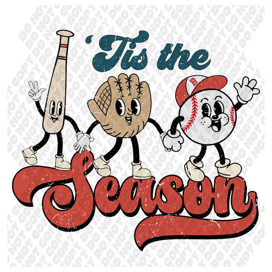 Tis The Season Baseball DTF Transfer