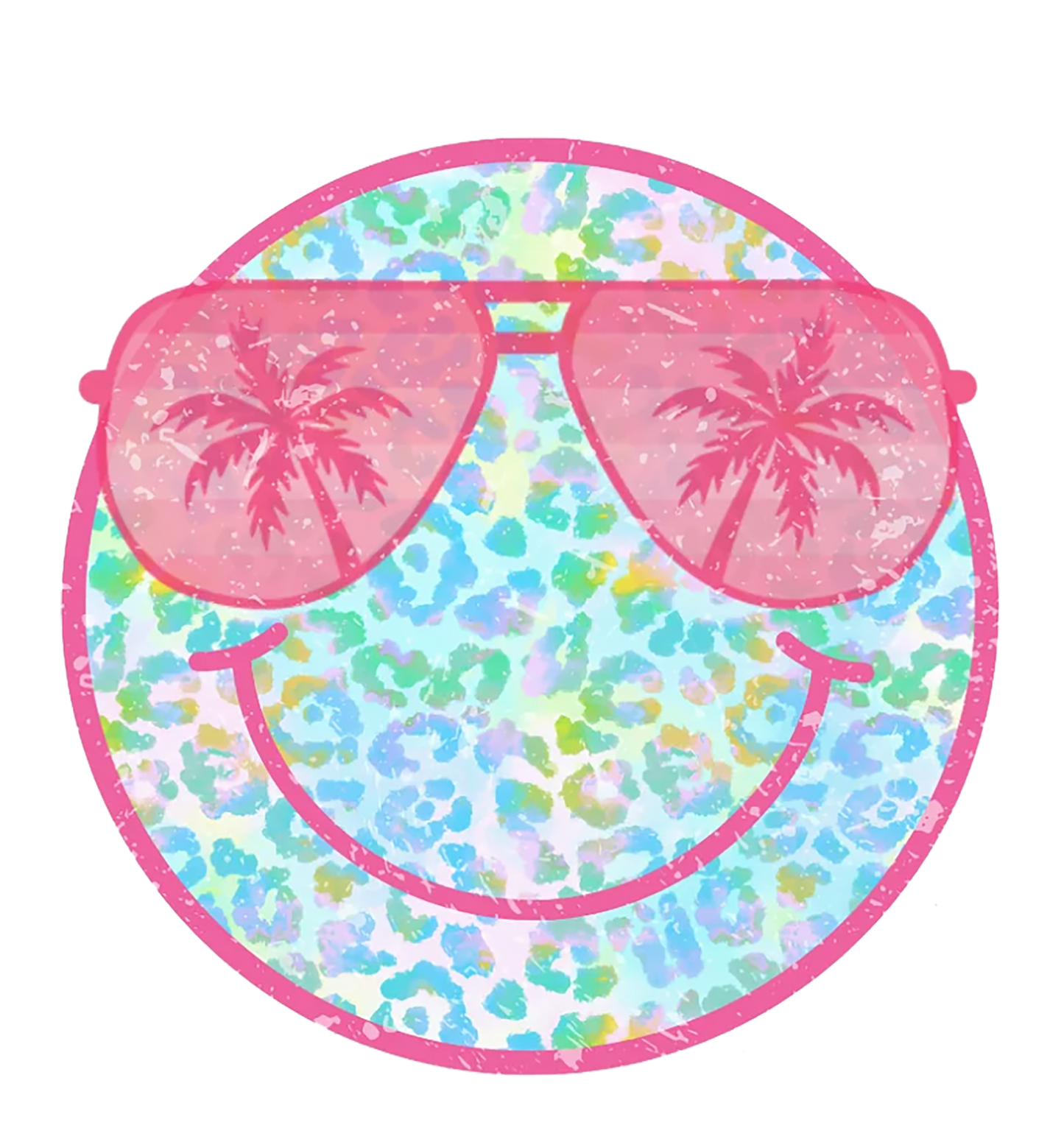 Tropical Smiley DTF Transfer