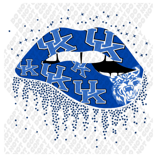 UK Wildcats Lips DTF Transfer