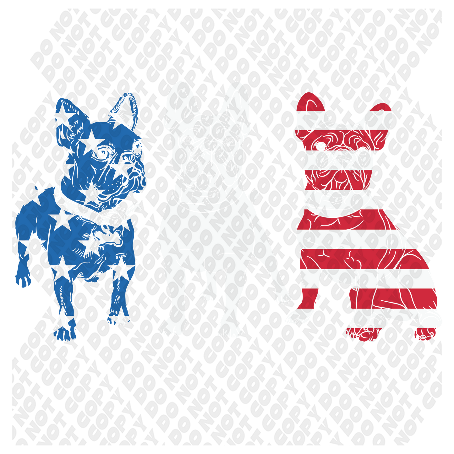 USA Frenchies DTF Transfer