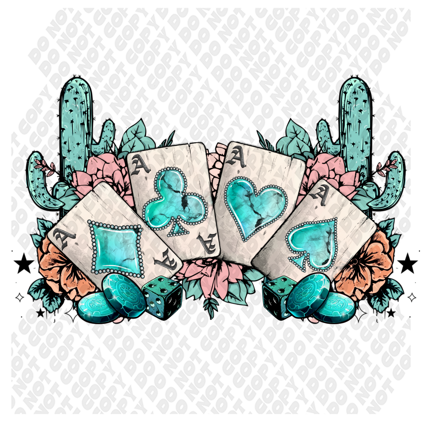 Western Cards DTF Transfer