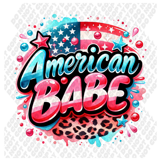 American Babe 4th of July DTF Transfer
