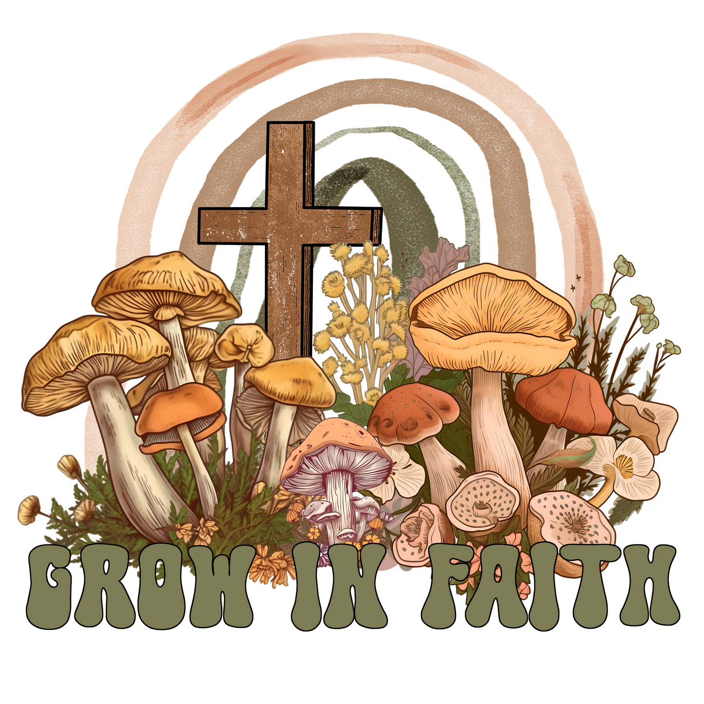 Grow in Faith DTF Transfer