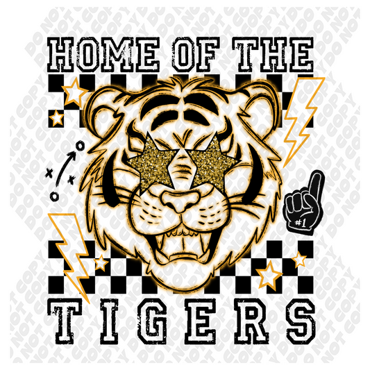 Home Of The Tiger Neon Yellow
