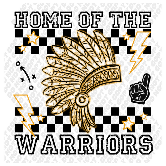 Home Of The Warriors Neon Yellow