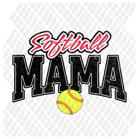 Softball Mama DTF Transfer