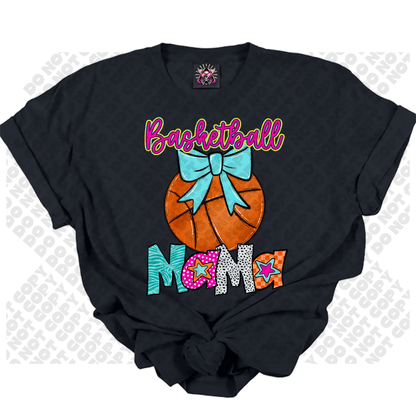 Basketball MAMA Star Colorful DTF Transfer