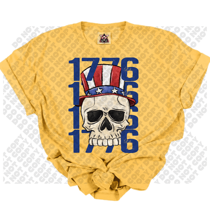 Skeleton Fourth of July 1776 (4th of July) DTF Transfer