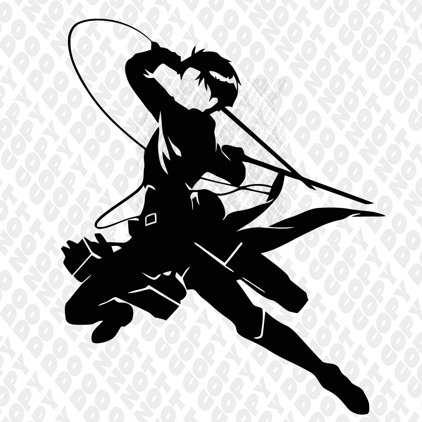 Eren Yeager Attack Silhouette