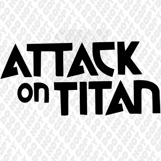 Attack on Titan Stacked English Logo
