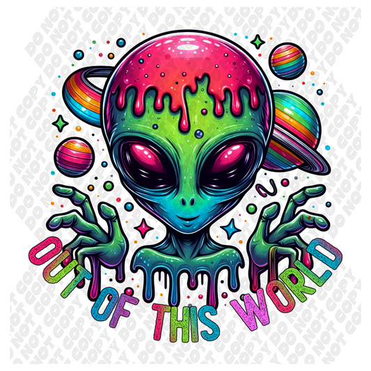 Out of World color splash Alien