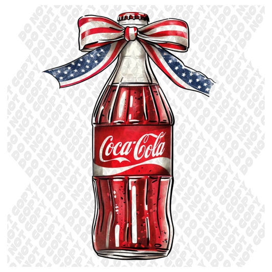 American Coke Cola DTF Transfer