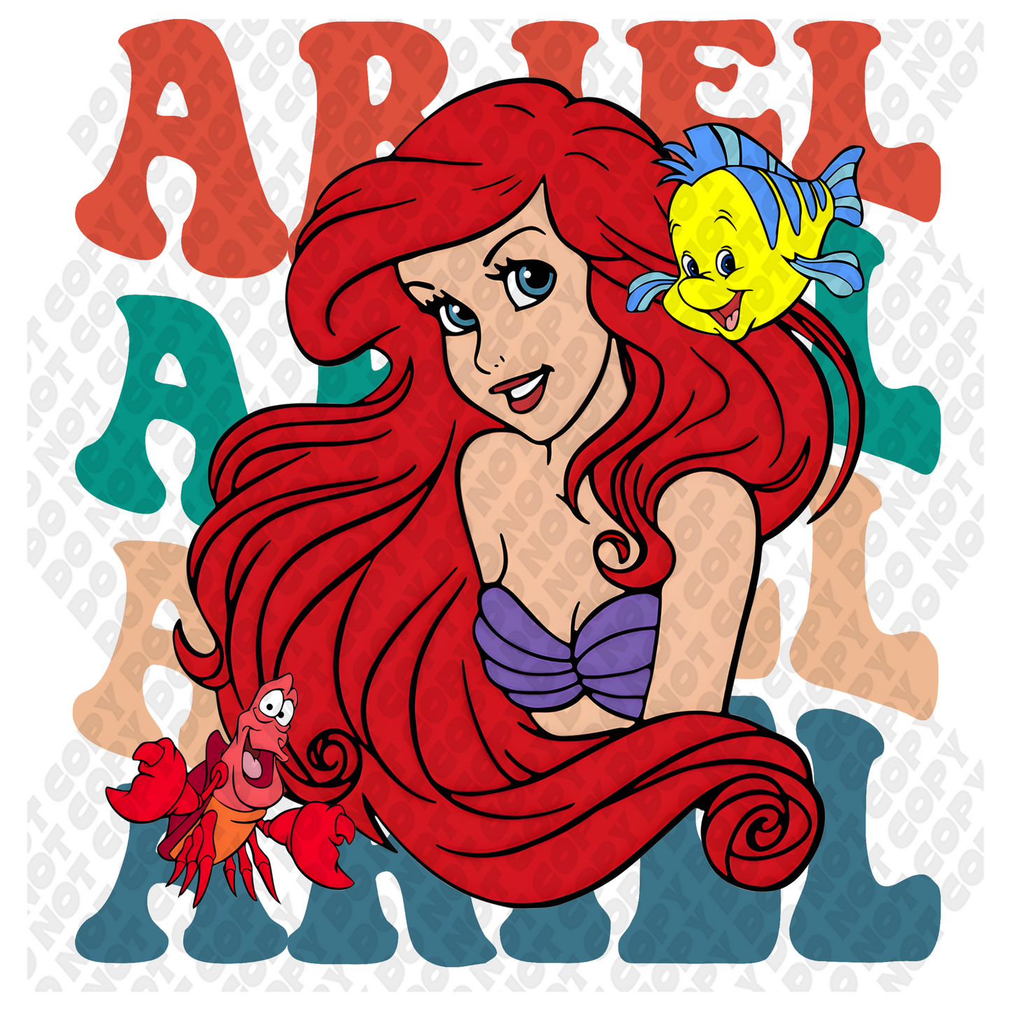 Ariel DTF Transfer