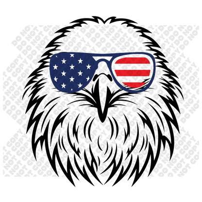 Eagle Fourth of July (4th of July) DTF Transfer