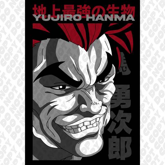 Yujiro Hanma Side Profile Poster