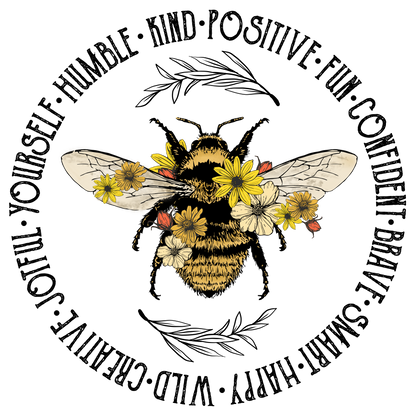 Bee Kind Vintage DTF Transfer