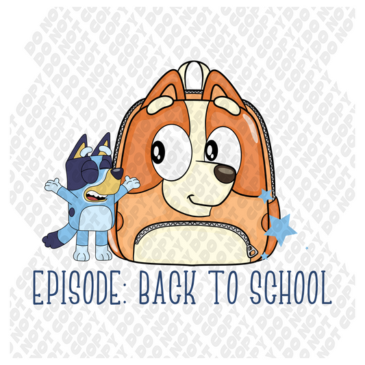 Back to school Bluey