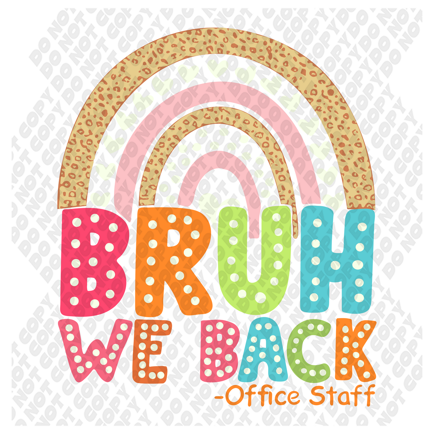 Bruh we back to school office staff